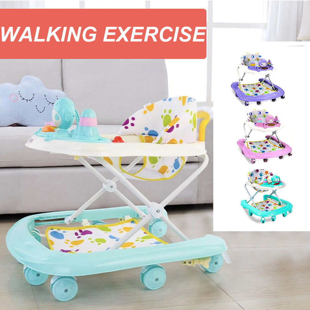 Baby Walker Bouncer First Steps Push Along Activity Music Ride On Car Melody UK